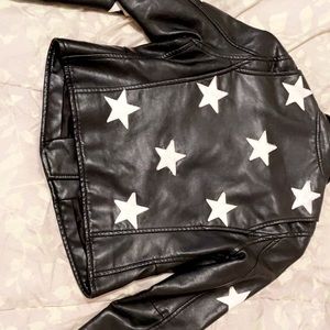 Girls Leather XL Jacket brand new no tags
